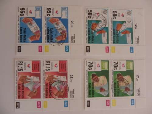 RSA 6.06 (1994) - National Stamp Day Mint & CTO Pairs