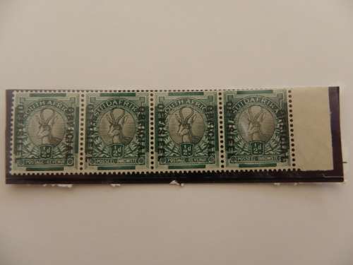 Union (1944) - 1/2 d OFFICIAL Mint Strip