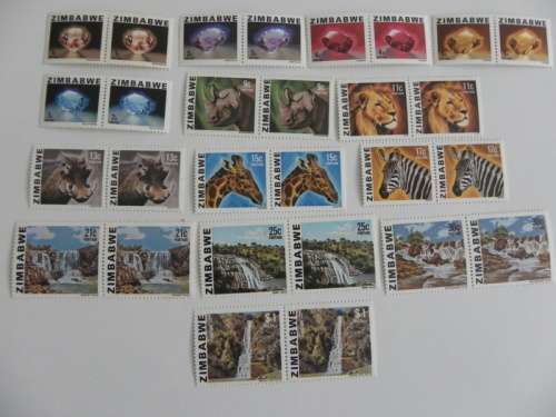 Zimbabwe (1980) - Definitive Set in Mint Pairs