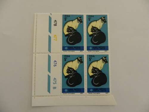 RSA 1.23 (1972) - Centenary of the SPCA Mint Control Block