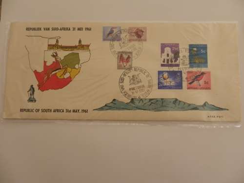 RSA (1961) - 1st Decimal Definitive Series FDC