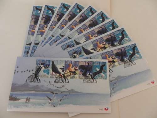 RSA 7.152 (2009) - Sea & Coastal Birds of SA FDC's x 10 (SACC @ R800-00)