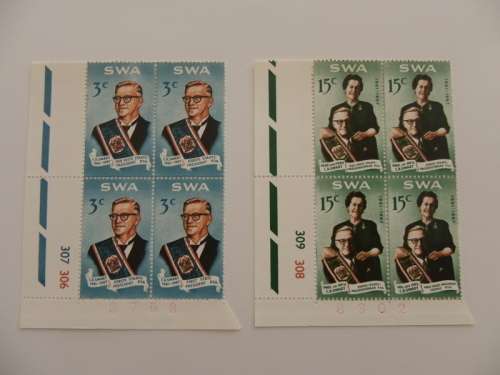 SWA (1968) - President Swart Mint BControl Block Set