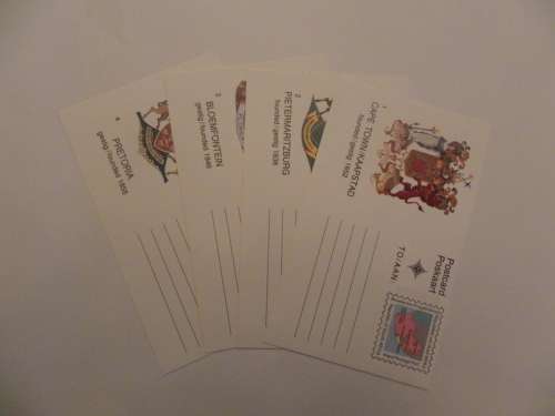 RSA Cities Mint Postcard Set x4