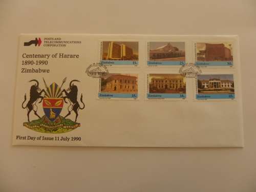 Zimbabwe (1990) - Centenary of Harare Illustrated FDC