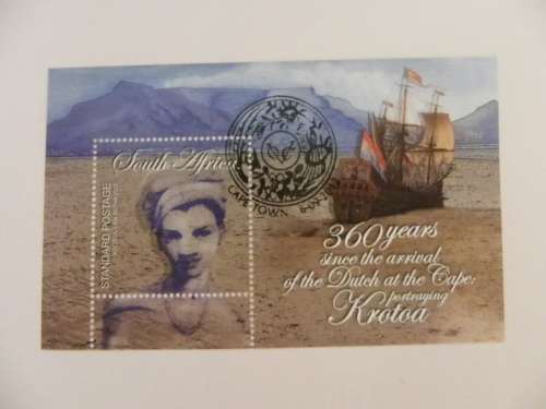 RSA 8.37 (2012) - 360th Anniversary of Dutch Arrival at the Cape CTO Cancelled Full Sheet