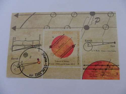 RSA 8.35 (2012) - Transit of Venus CTO Cancelled Full Sheet