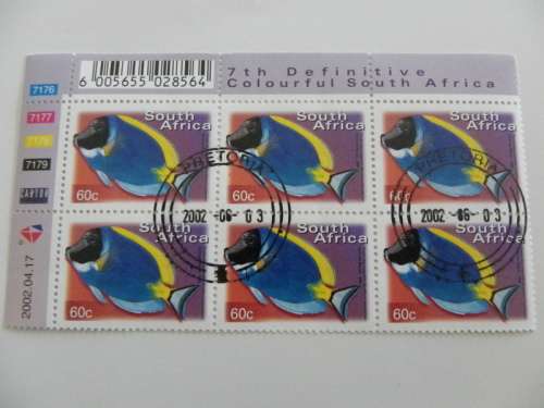 RSA 7th Series (2000) - Fauna & Flora 60c CTO Cancelled Control Block