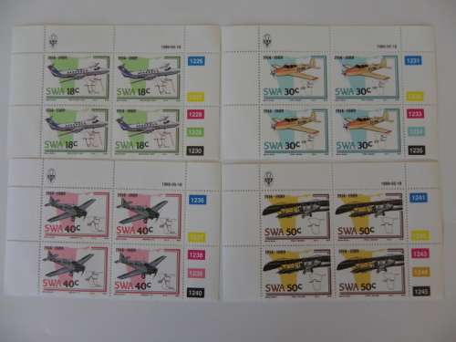 SWA 1.65 (1989) - Aviation in SWA Mint Control Block Set