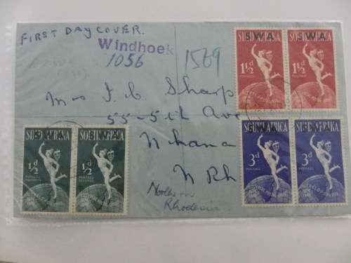 SWA  (1949) - Universal Postal Union FDC