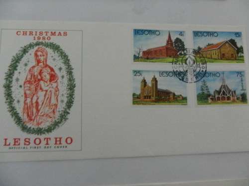 Lesotho (1980) - Christmas Illustrated FDC
