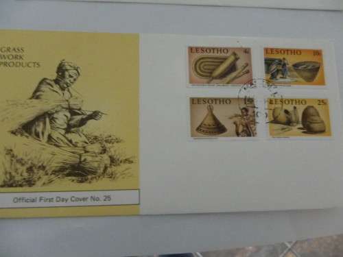 Lesotho (1980) - Grass Work Products Illustrated FDC