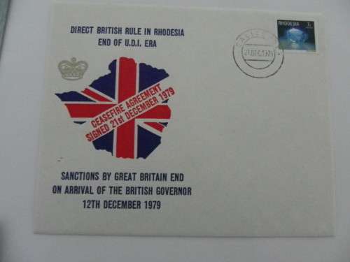 Rhodesia (1979) - Sanctios by Great Britain Ends Illustrated FDC