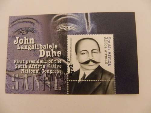 RSA 8.26a (2012) - John Dube CTO Cancelled Miniature Sheet