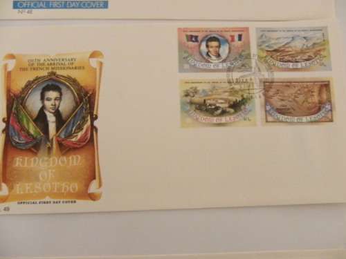 Lesotho (1983) - 150th Anniversary of French Missionaries Illustrated FDC