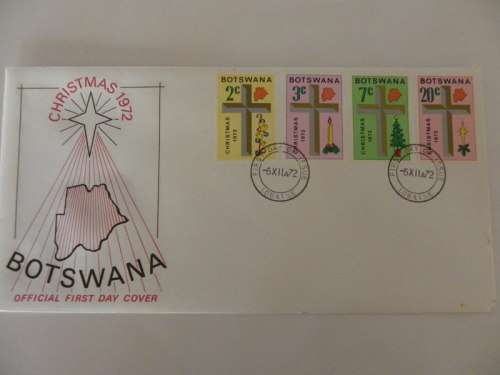 Botswana (1972) - Christmas Illustrated FDC