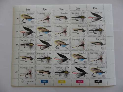 Transkei 1.25 (1982) - Fishing Flies (3rd Series) Mint Full Page