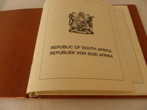 RSA Lindner Stamp Album with plastic insertions covering the period from 1981 to 1988