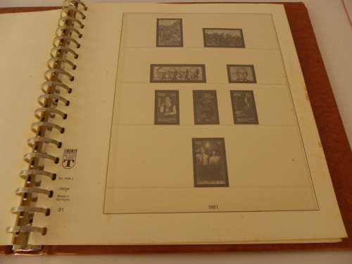 RSA Lindner Stamp Album with plastic insertions covering the period from 1981 to 1988