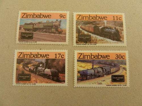 Zimbabwe - Steam Safaris Mint Set