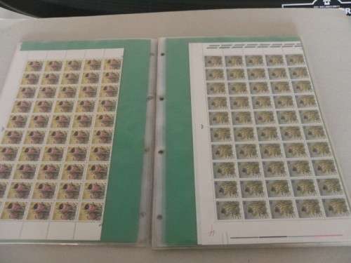 RSA 3rd Definitive Series (1977) - Proteas Full Set of 17 Full Sheets in Mint (SACC @ R2,500-00)
