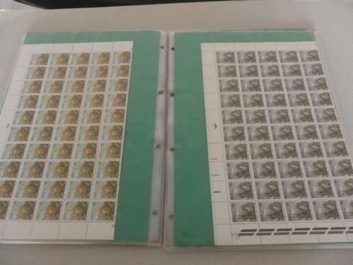 RSA 3rd Definitive Series (1977) - Proteas Full Set of 17 Full Sheets in Mint (SACC @ R2,500-00)