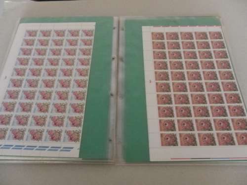 RSA 3rd Definitive Series (1977) - Proteas Full Set of 17 Full Sheets in Mint (SACC @ R2,500-00)