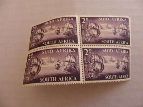 Union (1952) -  Landing of Jan van Riebeeck 2d Mint Block