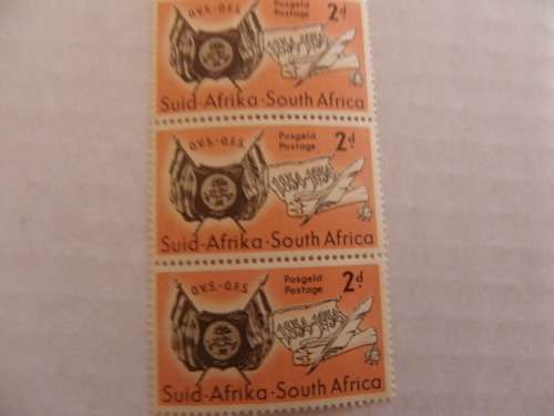 Union (1954) - Centenary of Orange Free State 2d Mint Block
