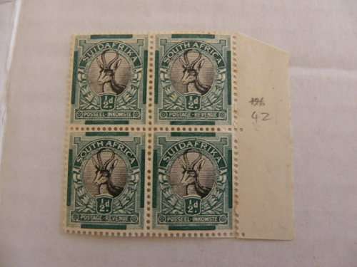 Union Pictorials - 1/2 d Marginal Mint Block