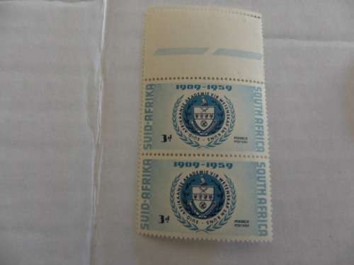 Union (1959) - 50th Anniversary of SA Academy of Science and Art Mint Marginal Pair