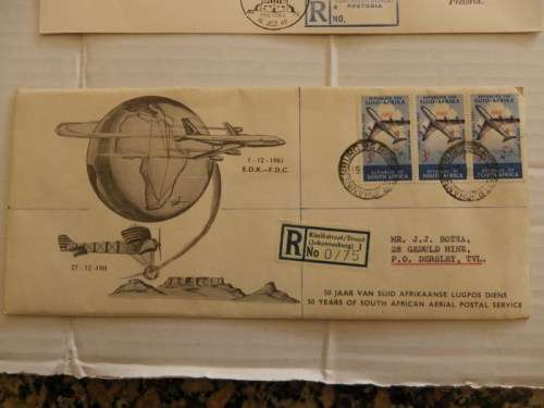 RSA (1961) -  50th Anniversary of 1st Flight Illustrated FDC