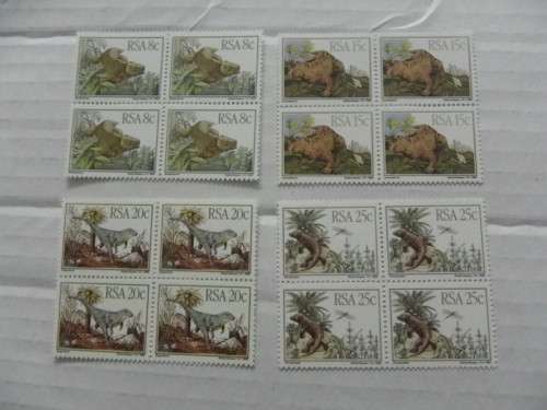 RSA 4.02 (1982) - Prehistoric Animals Full Set in Mint Blocks