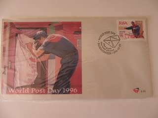 RSA 6.45 (1996) - World Post Day FDC