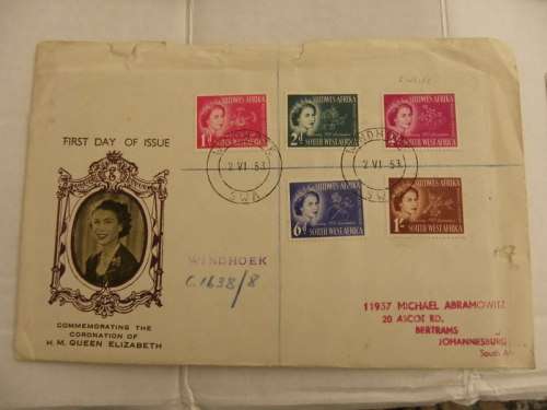 SWA (1953) - QE 2 Coronation Illustrated FDC