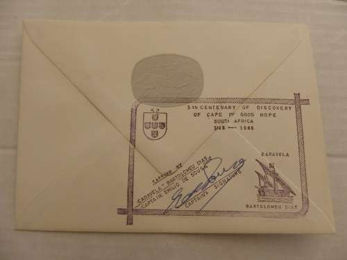 RSA (1987) - Special Diaz FDC with Backstamp signed by Pilot