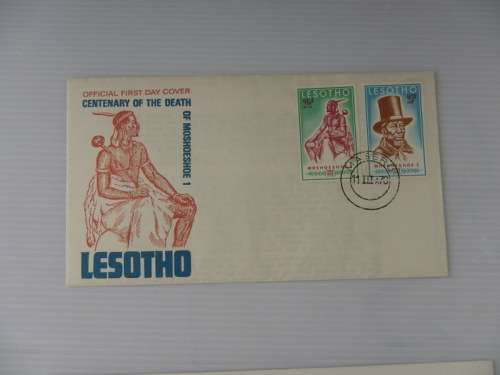 Lesotho (1970) - Centenary of Moshoeshoe's Death Illustrated FDC