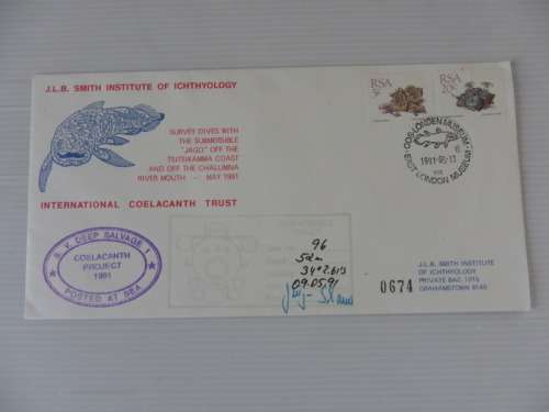 RSA (1991) - Coelacanth Project Signed FDC