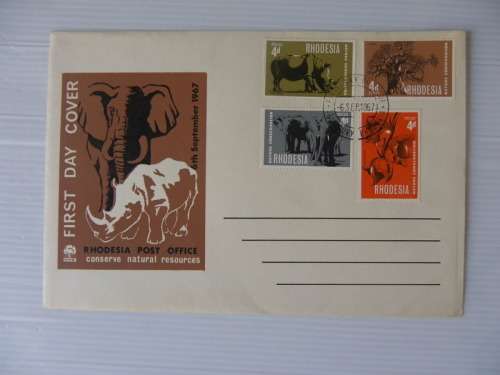 Rodesia (1967) - Conserve Natural Resources Illustrated FDC