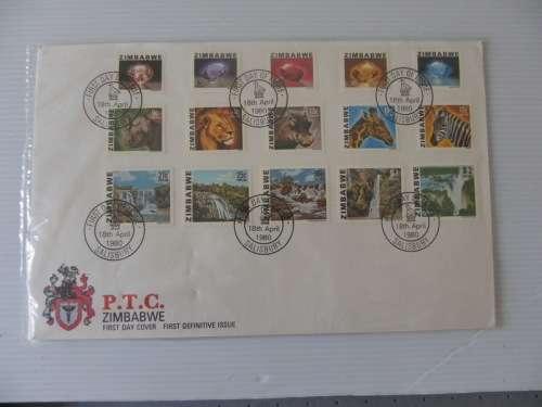 Zimbabwe (1980) - 1st Definitive Series Illustrated FDC