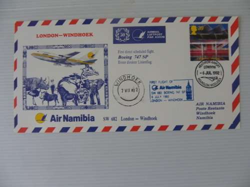 Namibia (1992) - Namib Air #50 Illustrated FDC Card