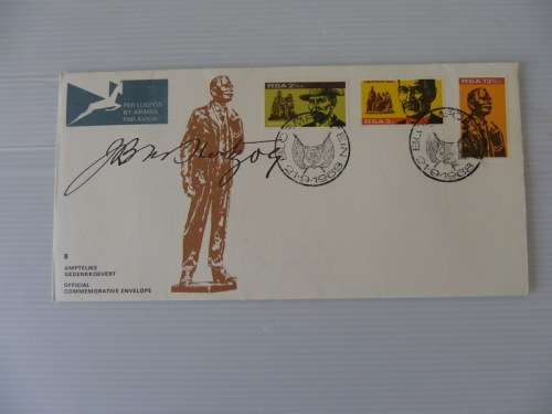 Variety : RSA 1.08 (1968) - Inauguration of Hertzog Monument Unadressed FDC