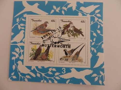 Transkei S03 (1993) - Doves CTO Cancelled Miniature Sheet