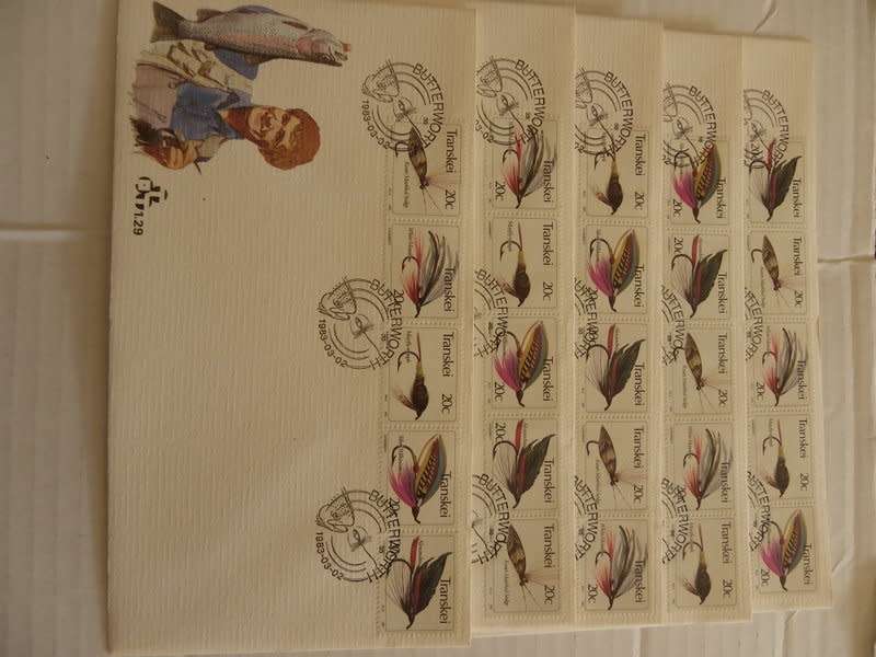 Transkei 1.29 (1983) - Fishing Flies (4th Series) Full Set of FDC`s