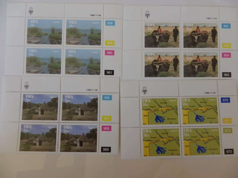 SWA 1.55 (1986) - Caprivi Strip Mint Control Block Set