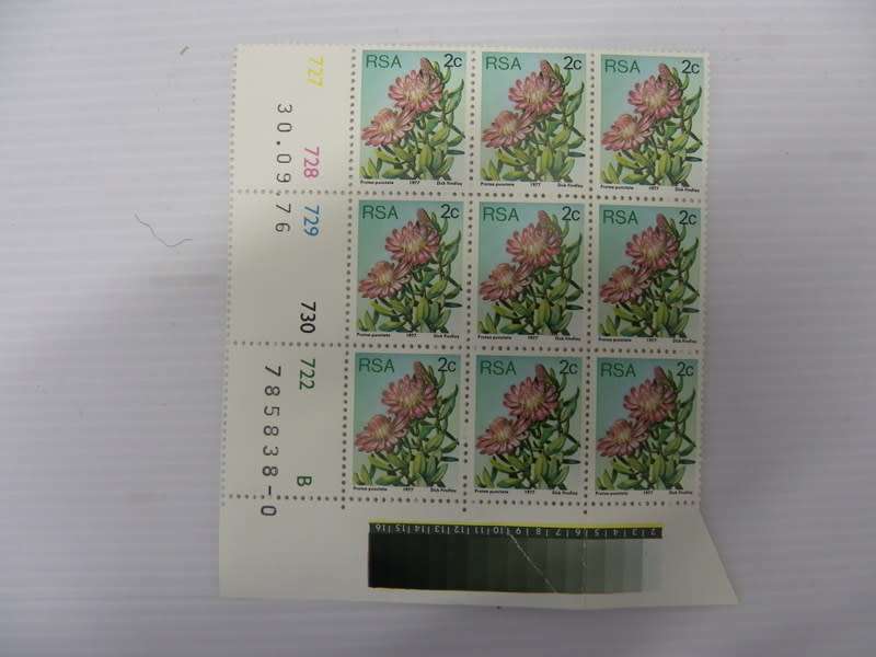 RSA 3rd Definitive Series (1977) - 2c Extended Mint Control Block #727 B-Block Dated 30.09.76