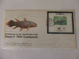 RSA SAF04 (1989) - Identification of the Coelacanth Illustrated FDC