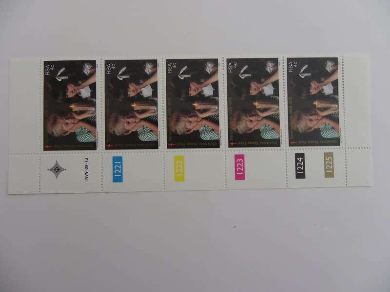 RSA 3.16 (1979) - 50th Anniversary of SA Christmas Mint Control Block