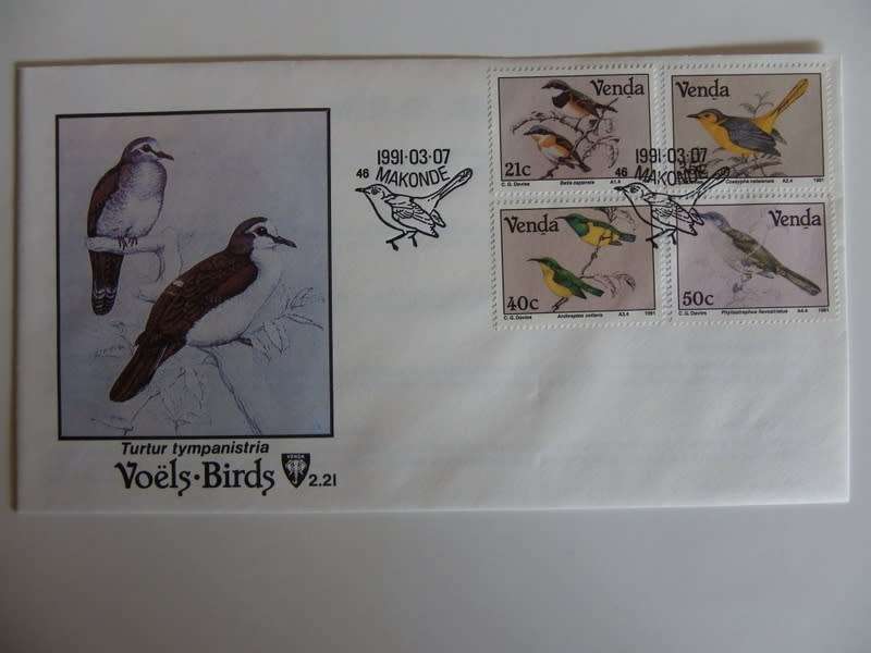 Venda 2.21 (1991) - Birds of Venda FDC
