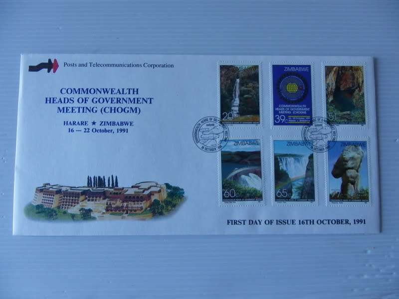Zimbabwe (1991) - Commonwealth Heads of Government Meeting Illustrated FDC